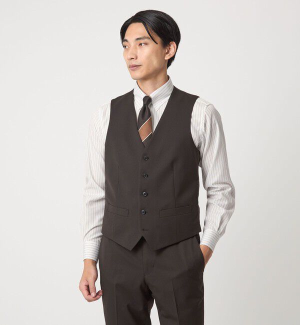 UNITED ARROWS green label relaxing「コットン ピンストライプ タブカラー ドレスシャツ -イージーアイロン-」|シャツ・ブラウス|