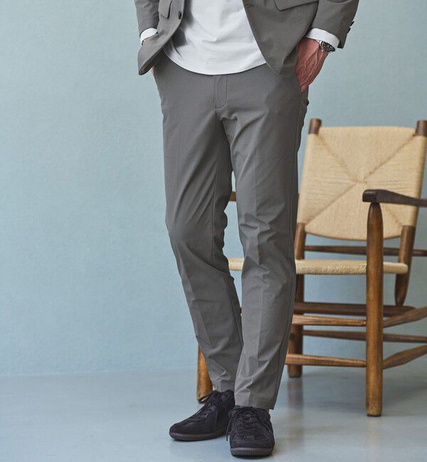 UNITED ARROWS green label relaxing「【WEB限定】JUST fit ナイロン PU ナロー セットアップ -2Wayストレッチ-」|テーラードジャケット|