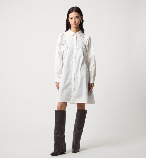 EMMEL REFINES「＜EMMEL REFINES＞EM ミニシャツ ワンピース」|ワンピース|