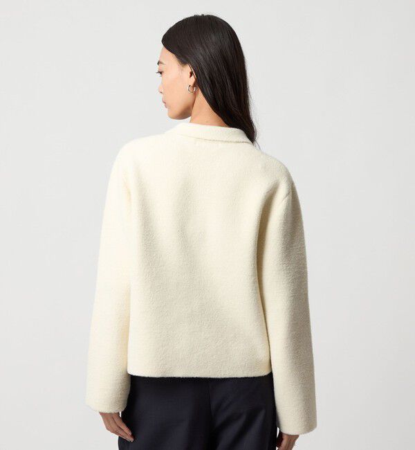 EMMEL REFINES「＜EMMEL REFINES＞EM セッケツ フェザーヤーン エリツキ カーディガン」|カーディガン|