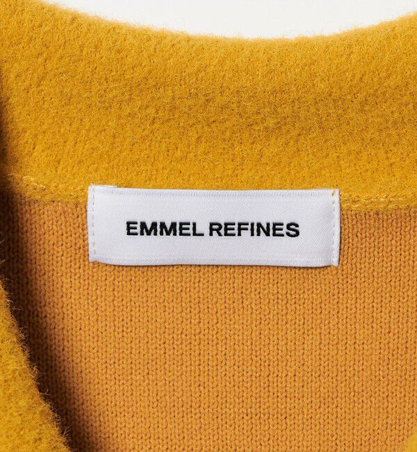 EMMEL REFINES「＜EMMEL REFINES＞EM セッケツ フェザーヤーン エリツキ カーディガン」|カーディガン|