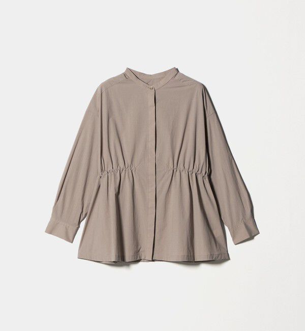 UNITED ARROWS green label relaxing「ウエスト ギャザー ハオリ ロングスリーブ シャツ」|シャツ・ブラウス|