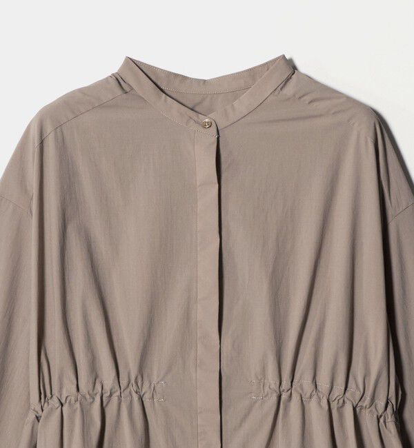 UNITED ARROWS green label relaxing「ウエスト ギャザー ハオリ ロングスリーブ シャツ」|シャツ・ブラウス|