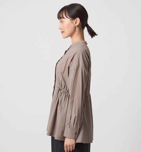 UNITED ARROWS green label relaxing「ウエスト ギャザー ハオリ ロングスリーブ シャツ」|シャツ・ブラウス|