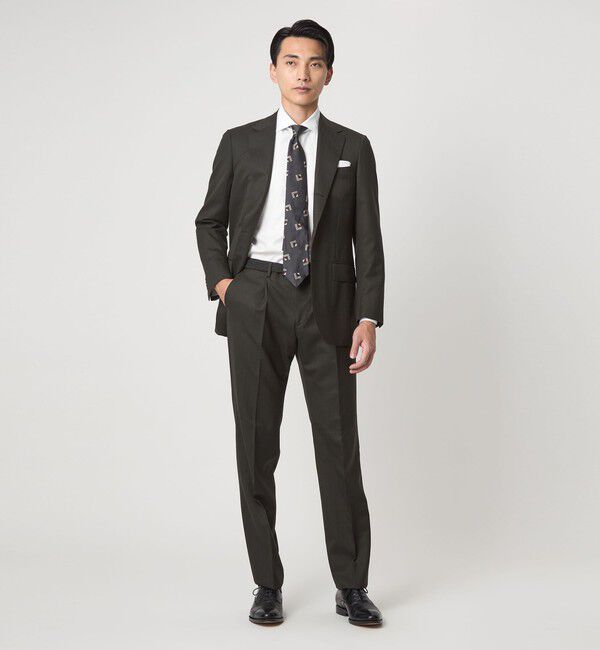 UNITED ARROWS green label relaxing「MADE BY HITOYOSHI フレンチツイル ワイドカラー ドレスシャツ」|シャツ・ブラウス|