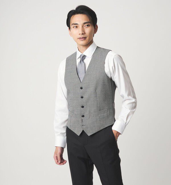 UNITED ARROWS green label relaxing「TW 柄 5B オッドベスト」|スーツ|MD.GRAY