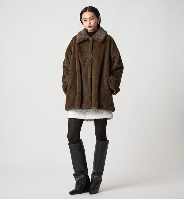 EMMEL REFINES「＜EMMEL REFINES＞EM フェイクファー ミディアム コート」|その他|
