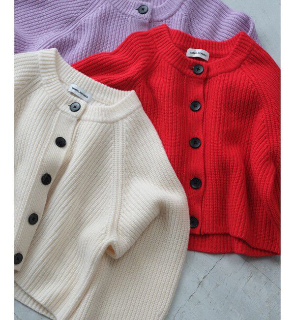 EMMEL REFINES「＜EMMEL REFINES＞EM カタアゼ ボタン カーディガン」|カーディガン|