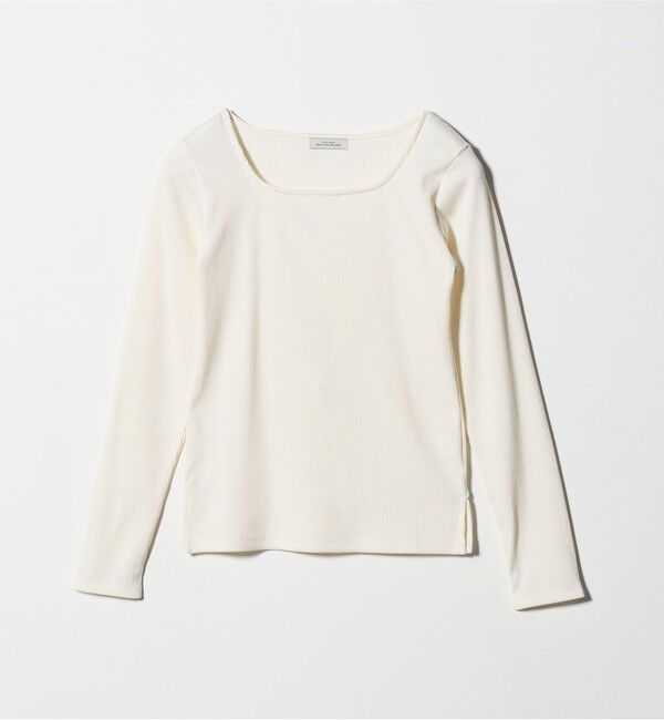 UNITED ARROWS green label relaxing「ブライトリブ スクエアネック ロングスリーブ カットソー 制菌」|Tシャツ・カットソー|