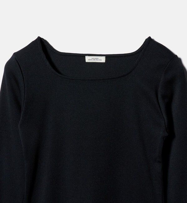 UNITED ARROWS green label relaxing「ブライトリブ スクエアネック ロングスリーブ カットソー 制菌」|Tシャツ・カットソー|