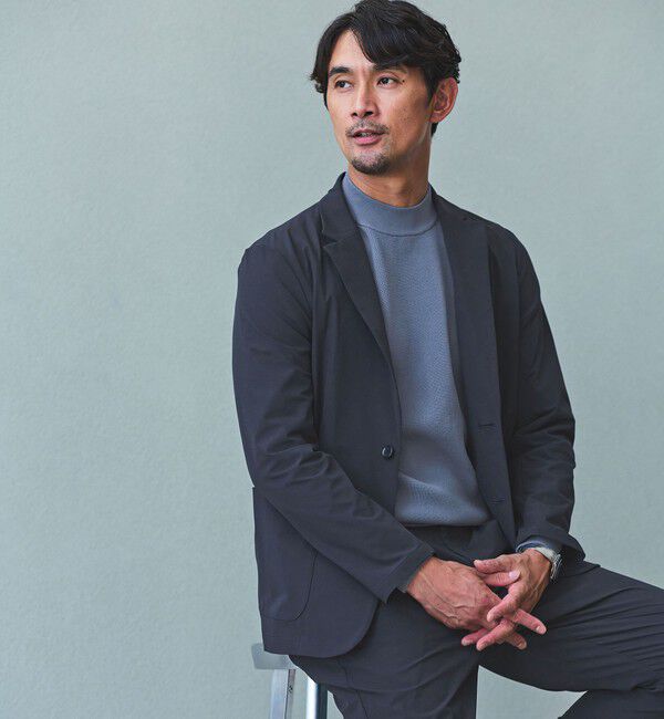 UNITED ARROWS green label relaxing「【WEB限定】JUST fit デイリー アゼ モックネック ニット」|ニット・セーター|
