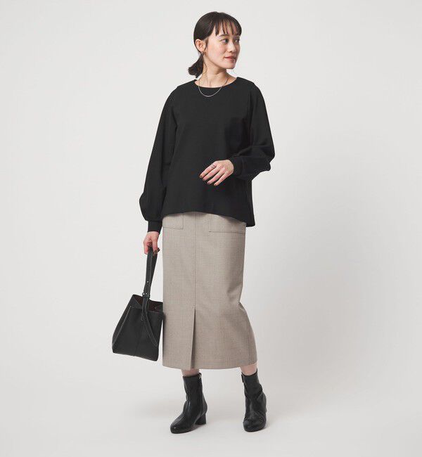 UNITED ARROWS green label relaxing「ポンチ ボリューム スリーブ プルオーバー カットソー」|Tシャツ・カットソー|