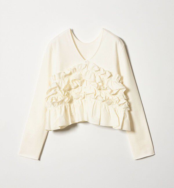 EMMEL REFINES「＜EMMEL REFINES＞EM ミニウラケ フリル 2WAY カーディガン」|カーディガン|