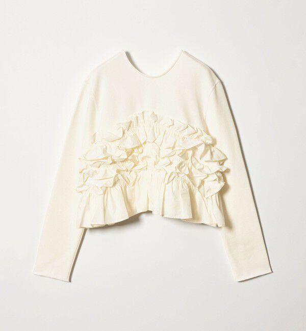 EMMEL REFINES「＜EMMEL REFINES＞EM ミニウラケ フリル 2WAY カーディガン」|カーディガン|