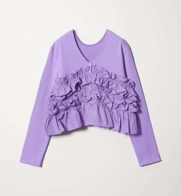 EMMEL REFINES「＜EMMEL REFINES＞EM ミニウラケ フリル 2WAY カーディガン」|カーディガン|