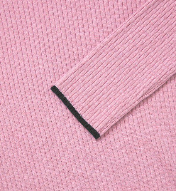 UNITED ARROWS green label relaxing「【WEB限定】＜at ease＞ソデサキ バイカラー プルオーバー ニット ウォッシャブル」|ニット・セーター|