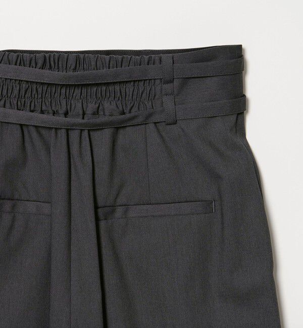 EMMEL REFINES「＜EMMEL REFINES＞EM ダブルベルト ラップライク パンツ」|チノ|