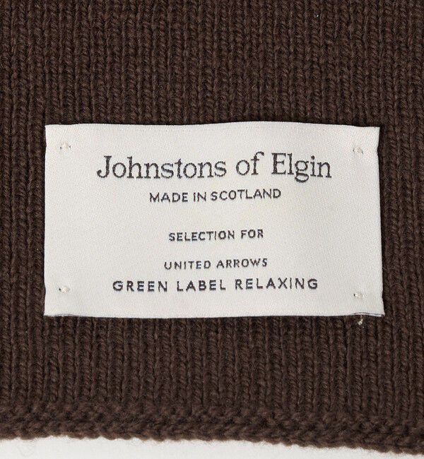 UNITED ARROWS green label relaxing「【別注】＜Johnstons of Elgin＞GLR ウールカシミヤ リブ マフラー」|マフラー|