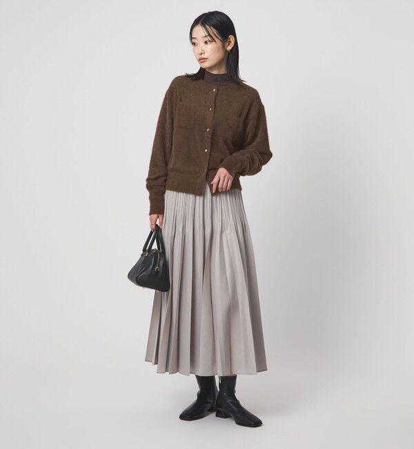 UNITED ARROWS green label relaxing「フラッフ フェザーヤーン ゴールドカラーボタン ニット カーディガン」|カーディガン|