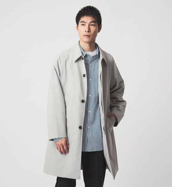 UNITED ARROWS green label relaxing「ナイロンオックス ステンカラーコート ‐撥水‐」|ステンカラーコート|LT.GRAY