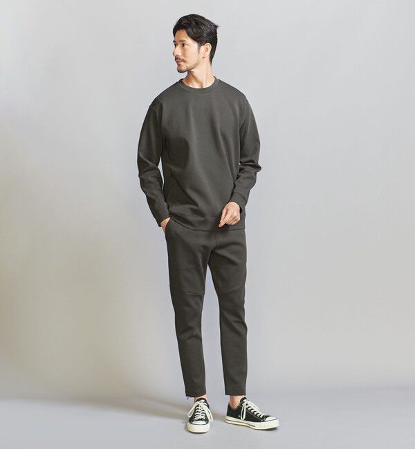 BEAUTY&YOUTH UNITED ARROWS「【WEB限定 WARDROBE SMART】ダブルニット クルーネック スウェット/セットアップ対応」|スウェット・ジャージ|