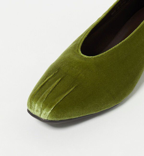 BEAUTY&YOUTH UNITED ARROWS「ギャザートゥ ベルベット フラットシューズ」|ローファー|