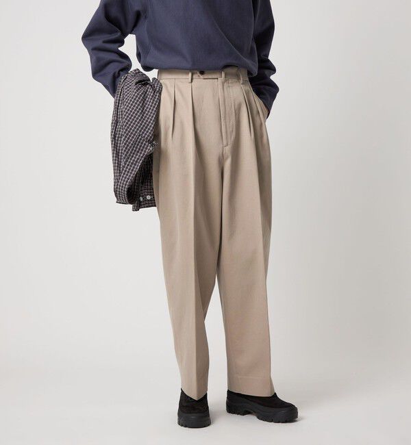STEVEN ALAN「＜Steven Alan＞ ウエポン ニドム イン ツープリーツ ドレス トラウザーズ」|チノ|
