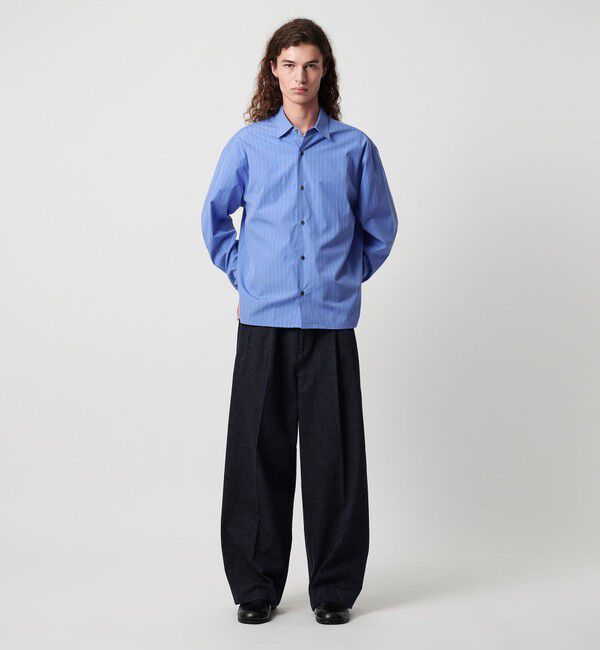 MONKEY TIME「コットン クロップド シャツ」|シャツ・ブラウス|