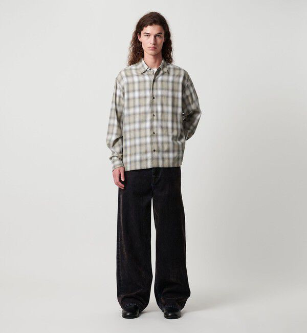 MONKEY TIME「コットン クロップド シャツ」|シャツ・ブラウス|