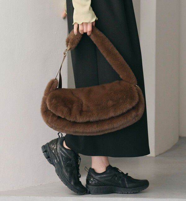 BEAUTY&YOUTH UNITED ARROWS「【別注】＜NOMADIS＞LUCK フェイクファー ショルダーバッグ」|ショルダー・メッセンジャー|DK.BROWN