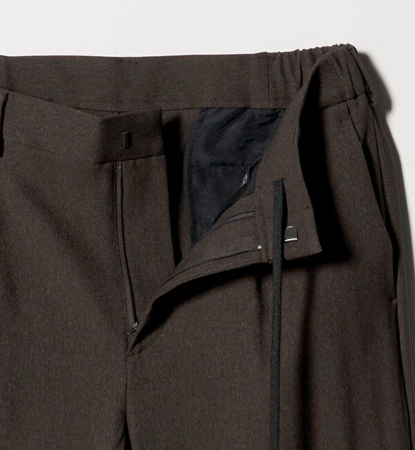 BEAUTY&YOUTH UNITED ARROWS「リサイクル ポリエステル 1プリーツ テーパード パンツ NO.3 セットアップ対応 ウォッシャブル」|チノ|