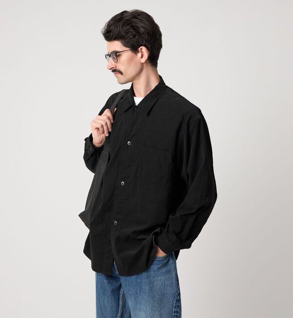 STEVEN ALAN「＜Steven Alan＞ マイクロ コーデュロイ オープンカラー オーバー シャツ」|シャツ・ブラウス|