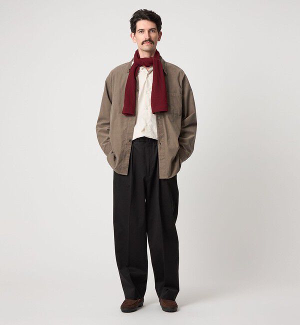 STEVEN ALAN「＜Steven Alan＞ マイクロ コーデュロイ オープンカラー オーバー シャツ」|シャツ・ブラウス|