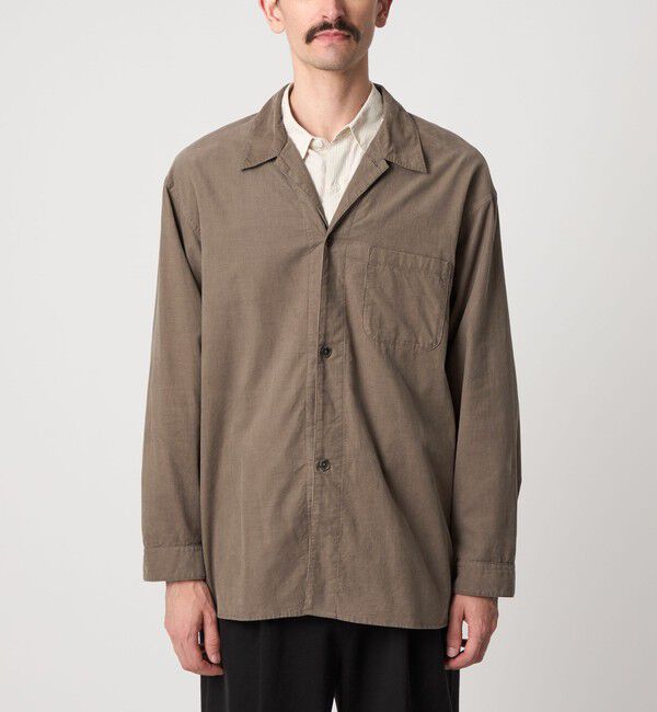 STEVEN ALAN「＜Steven Alan＞ マイクロ コーデュロイ オープンカラー オーバー シャツ」|シャツ・ブラウス|