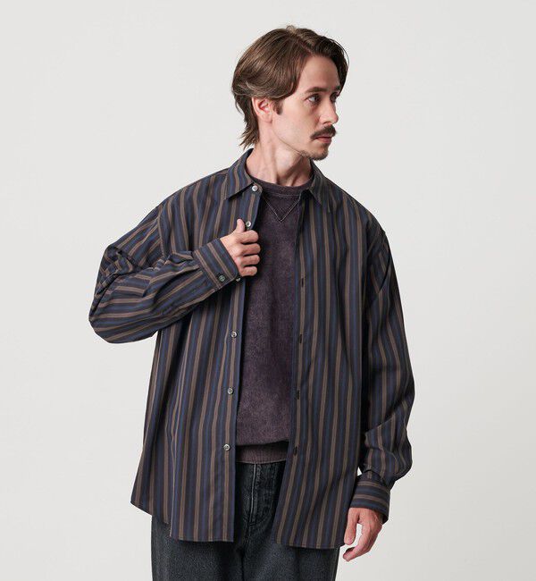 BEAUTY&YOUTH UNITED ARROWS「ネオ ピッチ ストライプ レギュラー シャツ FORM型」|シャツ・ブラウス|