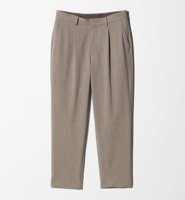 BEAUTY&YOUTH UNITED ARROWS「アルガン TR 1プリーツ テーパード パンツ NO.7」|チノ|