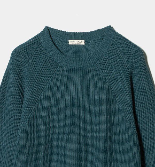 BEAUTY&YOUTH UNITED ARROWS「クリスプ アゼ スリーク クルーネック ニット」|ニット・セーター|