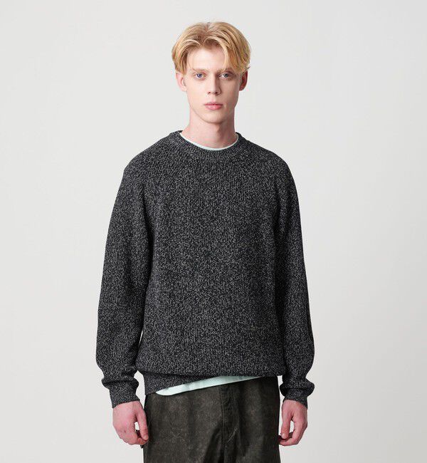 BEAUTY&YOUTH UNITED ARROWS「クリスプ アゼ スリーク クルーネック ニット」|ニット・セーター|