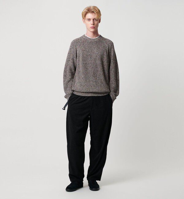 BEAUTY&YOUTH UNITED ARROWS「クリスプ アゼ スリーク クルーネック ニット」|ニット・セーター|