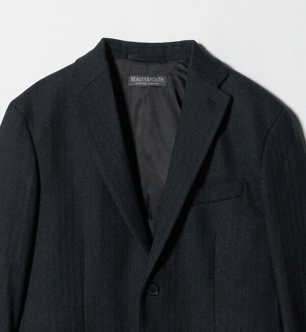 BEAUTY&YOUTH UNITED ARROWS「ストレッチ サキソニー 2B ジャケット セットアップ対応」|テーラードジャケット|