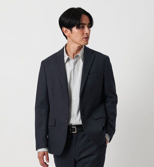 BEAUTY&YOUTH UNITED ARROWS「ストレッチ サキソニー 2B ジャケット セットアップ対応」|テーラードジャケット|