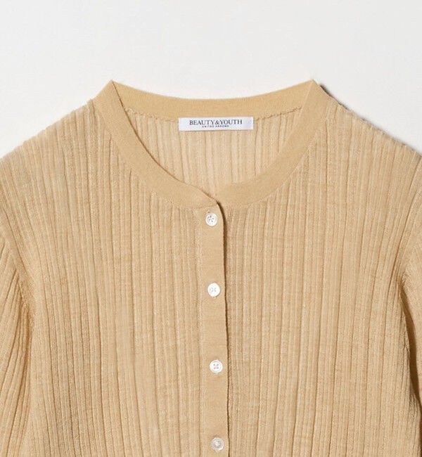 BEAUTY&YOUTH UNITED ARROWS「アルパカブレンド ランダムリブ ヘンリーネックプルオーバー」|ニット・セーター|