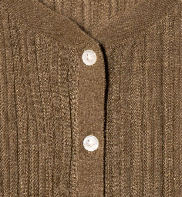 BEAUTY&YOUTH UNITED ARROWS「アルパカブレンド ランダムリブ ヘンリーネックプルオーバー」|ニット・セーター|