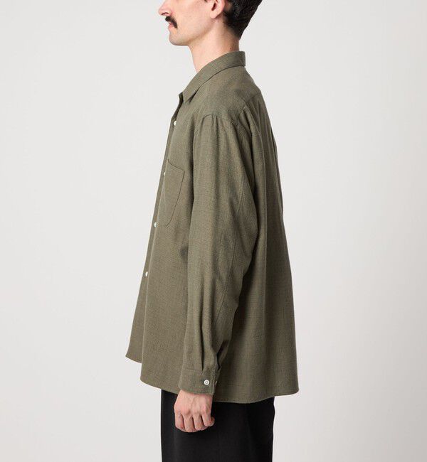 STEVEN ALAN「＜Steven Alan＞ ネル マイクロチェック オープンカラー シャツ BOX」|シャツ・ブラウス|