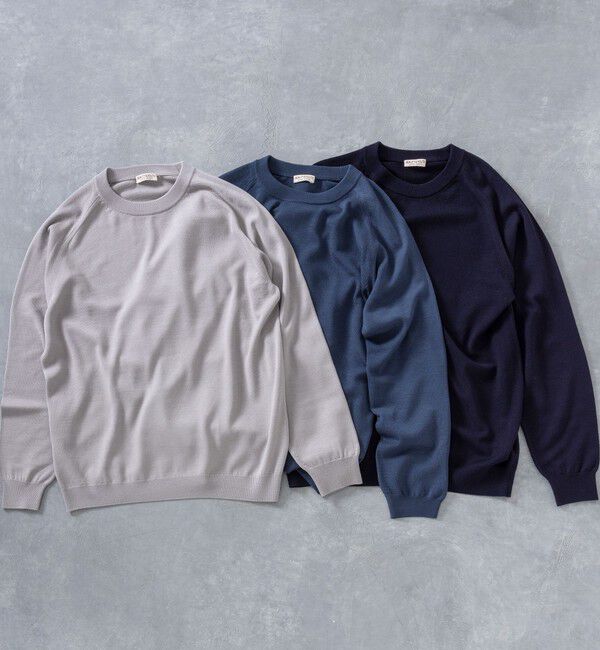 BEAUTY&YOUTH UNITED ARROWS「SUPER130 ウール クルーネック ニット ウォッシャブル」|ニット・セーター|