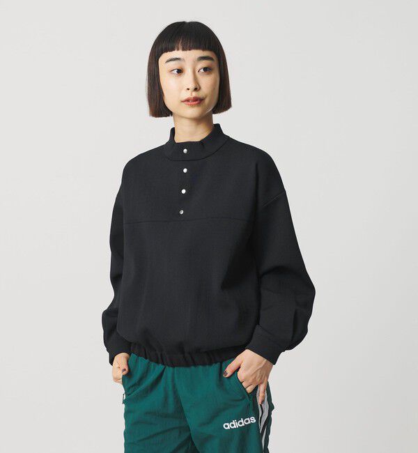 BEAUTY&YOUTH UNITED ARROWS「【WEB限定】ポリエステル スナップスタンドプルオーバー」|ニット・セーター|