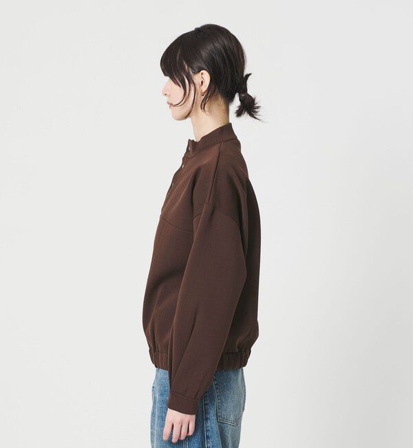 BEAUTY&YOUTH UNITED ARROWS「【WEB限定】ポリエステル スナップスタンドプルオーバー」|ニット・セーター|