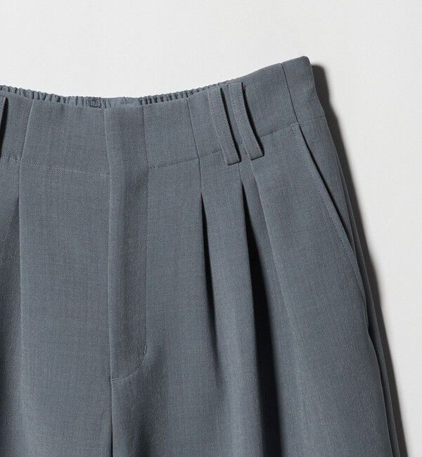 BEAUTY&YOUTH UNITED ARROWS「【WEB限定 Wardrobe DAILY MINIMAL】ウールライク ランダムタック ワイドパンツ ウォッシャブル」|スラックス|