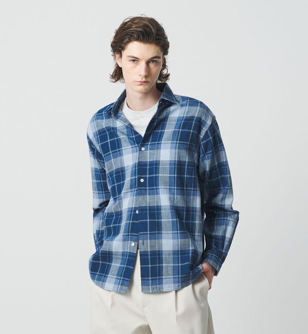 BEAUTY&YOUTH UNITED ARROWS「＜one BEAUTY&YOUTH＞OLD/C ワッシャー シャツ FORM型」|シャツ・ブラウス|COBALT