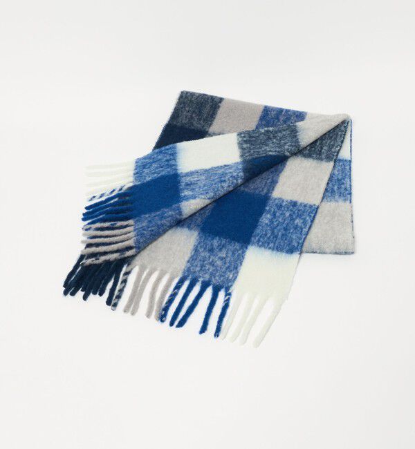 BEAUTY&YOUTH UNITED ARROWS「ブラッシュド ブロックチェック マフラー」|マフラー|